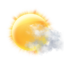 Mostly sunny