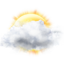 Partly cloudy